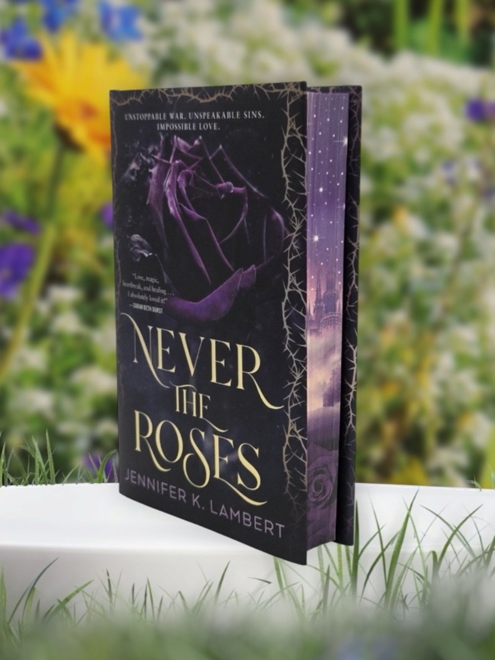 Never the Roses Jennifer K. Lambert DELUXE Special Edition Hardcover Stenciled